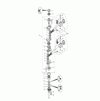 CRANKSHAFT & PISTON 2 Strock for TE9.9 TE15